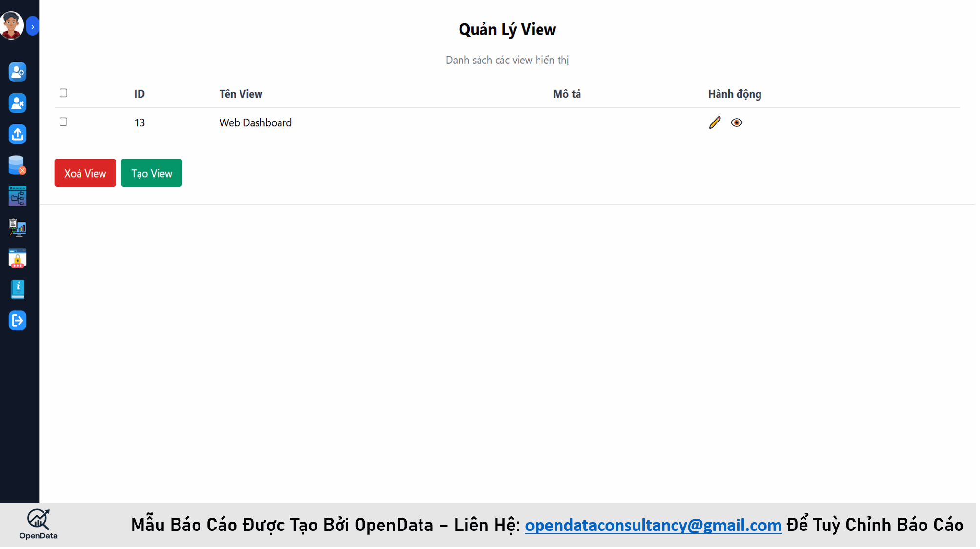 Demo Hệ Thống Dashboard Web